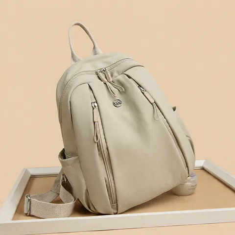 Femmes Grande Capacité Nylon Sac à Dos Loisirs Voyage Ordinateur Portable Sac d'École Léger Imperméable Daypack Quotidien
