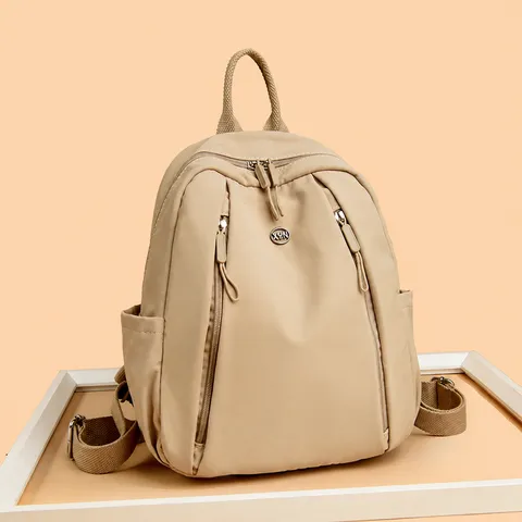 Femmes Grande Capacité Nylon Sac à Dos Loisirs Voyage Ordinateur Portable Sac d'École Léger Imperméable Daypack Quotidien