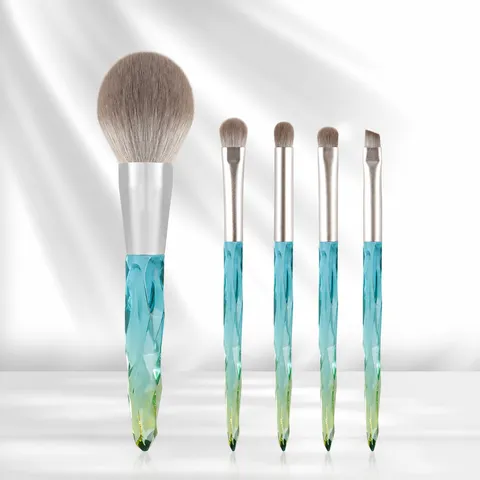 Professionelles Make-up Pinsel Set Kristall Gradient Griff Weiche Nylon Borsten Puder Lidschatten Pinsel Schönheitswerkzeug