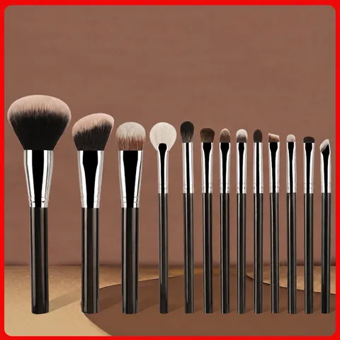 Professionelles 13-teiliges Make-up-Pinsel-Set Weiche Synthetikfaser Foundation Lidschatten Verblendungs Gesichts Kosmetik Pinsel Kit
