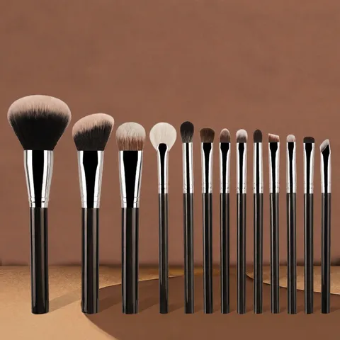 Professionelles 13-teiliges Make-up-Pinsel-Set Weiche Synthetikfaser Foundation Lidschatten Verblendungs Gesichts Kosmetik Pinsel Kit