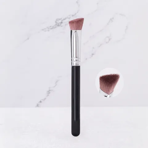 Professional Diagonal Triangle Highlighter Brush Synthetic Fiber Soft Makeup Brush For Face Contour Brightening Concealer
