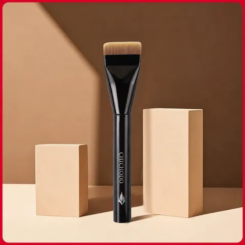 Professional Flat Foundation Brush Makeup Tool Soft Synthetic Fiber Bristles For Liquid Foundation Face Makeup