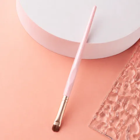 Professioneller Make-up-Pinsel Lidschattenpinsel Weiche Synthetische Faser Rosa Holzgriff Verblenden Detail Kosmetik Beauty-Werkzeug