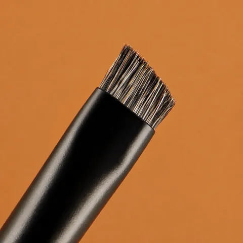 Professional Angled Eyebrow Brush Flat Blade Eyeliner Makeup Brush Animal Hair Wooden Handle Precise Eye Cosmetic Tool