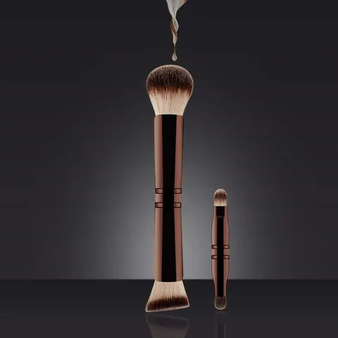 Multifunktionaler Versteckter Make-up-Pinsel Foundation Blush und Lidschatten Pinsel Tragbares Kosmetikwerkzeug aus Synthetischer Faser
