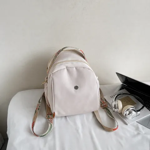 Zaino Casual in Tessuto Oxford da Donna Grande Capacità Viaggio Borsa Scolastica Stile Coreano Daypack Minimalista per Commutazione Quotidiana