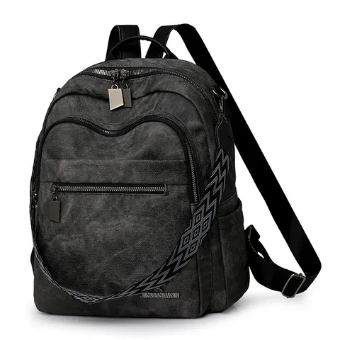 Sac à Dos Multifonctionnel en Tissu Oxford pour Femmes Loisirs Grande Capacité Sac de Voyage Mode École Cartable Léger