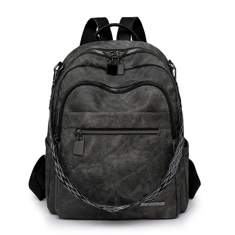 Sac à Dos Multifonctionnel en Tissu Oxford pour Femmes Loisirs Grande Capacité Sac de Voyage Mode École Cartable Léger