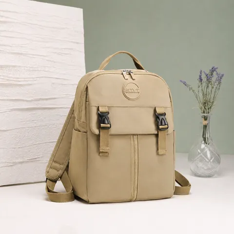 Grand Sac à Dos Casual Léger Imperméable en Nylon Sac d'École de Voyage pour Femmes