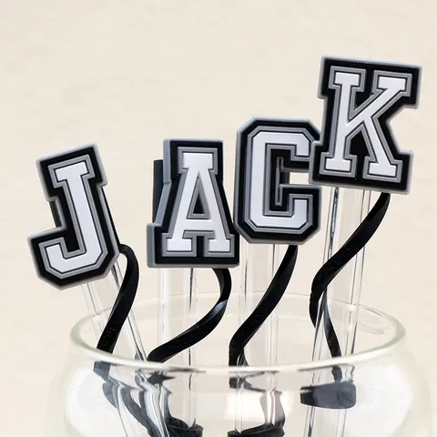 Silicone Straw Cap Decorative Dustproof Plug Straw Cover Ring Clip Cute Cartoon Drinkware Accessories