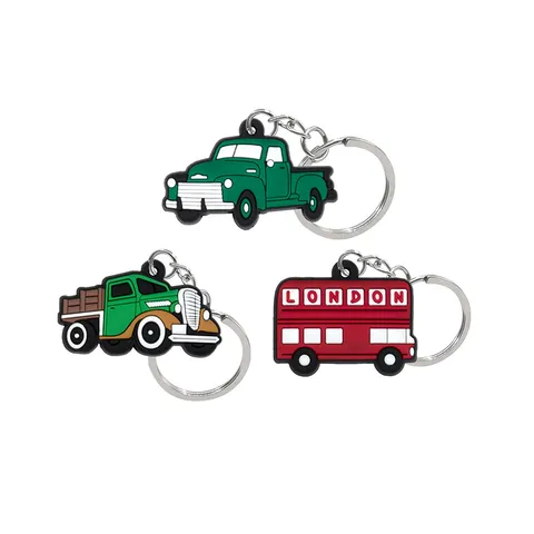 Leuke Cartoon Britse Stijl Sleutelhanger PVC Londen Bus Big Ben Telefooncel Sleutelhanger Auto Tas Hanger Sieraden