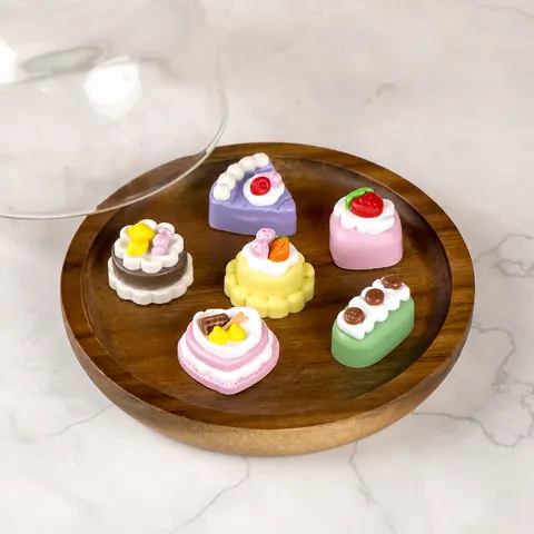 PVC Shoe Charms 3D Cartoon Cake Clog Pins Cute Decorative Shoe Accessories For Garden Clogs Shoes Decoration