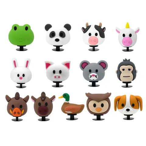 Cute 3D Cartoon Animal Shoe Charms For Clogs PVC Decorative Buckles DIY Garden Shoes Accessories For Kids And Adults
