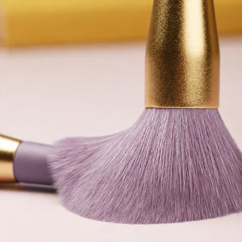 Professionelles Makeup Pinsel Set Kunstfaser Lila Farbverlauf Kosmetikpinsel Mit Aufbewahrungsbecher Schönheitswerkzeuge