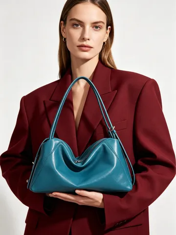 Bolso Tote de Gran Capacidad para Mujer de Cuero Auténtico Bolso de Hombro Suave Minimalista Bolso de Almohada Casual Bolso de Mano Diario