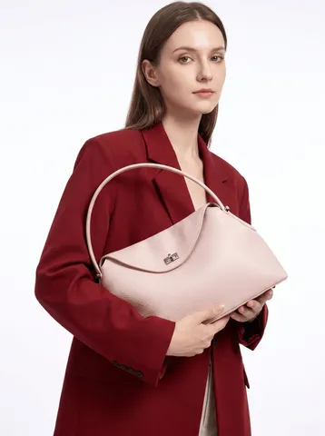Mujeres Cuero Auténtico Bolso de Mano Asa Superior Bolso Cruzado Moda Casual Minimalista