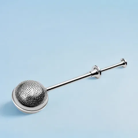 Diffuseur de Thé Rétractable en Acier Inoxydable Filtre à Thé Portable en Maille Avec Oreilles Doubles et Couvercle Pour Thé