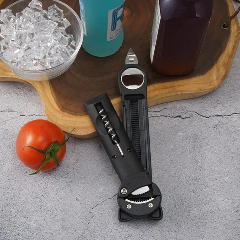 Apribottiglie Multifunzionale in Acciaio Inossidabile con Design a Orecchio di Gatto Carino Strumento da Cucina