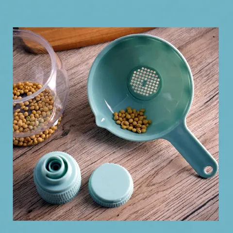 Juego de Embudo de Plástico Multifuncional Accesorio de Cocina Seis en Uno Embudo de Aceite Práctico