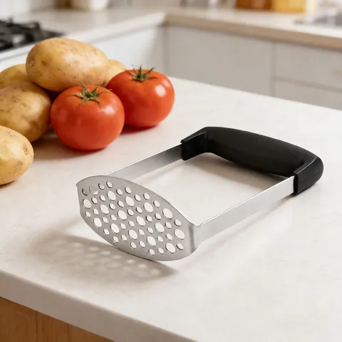 Schiacciapatate in Acciaio Inossidabile Resistente Schiacciapatate per Alimenti Schiacciapatate per Frutta Strumento da Cucina con Manico Antiscivolo per Alimenti per Neonati