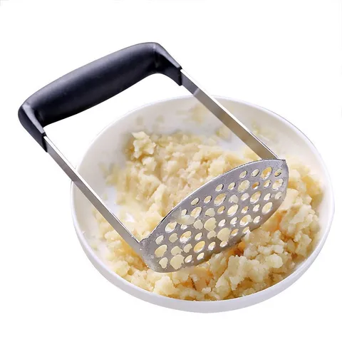 Schiacciapatate in Acciaio Inossidabile Resistente Schiacciapatate per Alimenti Schiacciapatate per Frutta Strumento da Cucina con Manico Antiscivolo per Alimenti per Neonati