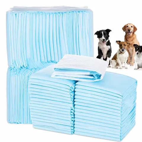 Tapis Pipi Jetables pour Animaux Couches Épaissies pour Chien Tissu Non Tissé Tapis Absorbants pour Chiot Fournitures de Nettoyage