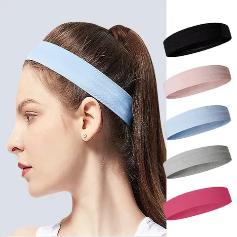Koreaanse Stijl Yoga Sport Haarband Hoge Elasticiteit Zweetabsorberend Nylon Haarband Fitness Haaraccessoires Voor Vrouwen
