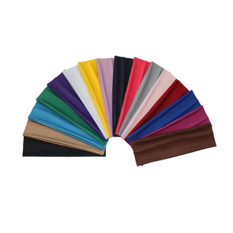 Polyester Effen Kleur Sport Haarband Elastisch Zweetabsorberend Haar Band Fitness Yoga Haar Accessoires Voor Vrouwen Mannen