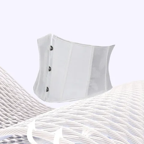 Damen Korsett Taillentrainer Unterbrust Miederwaren Polyester Schlankheits-Bodyshaper Bustier Mit Stahlknochen Und Metallschnalle