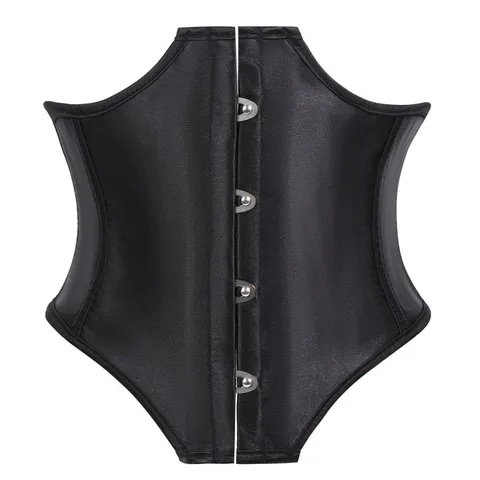 Damen Korsett Taillenmieder Satin Unterbrust Miederwaren Formender Body Bauchweg Metallschnalle Schlankheitsgürtel Übergröße