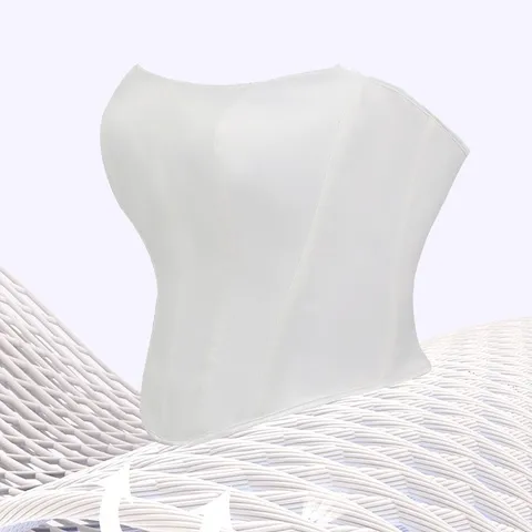 Women's Sexy Satin Strapless Corset Top Backless Boned Bustier Slim Fit Summer Party Clubwear Tube Crop Top