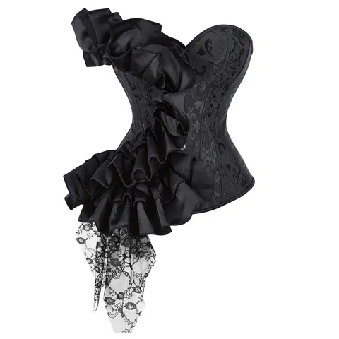 Γυναικείο Vintage Palace Style Corset Top Satin Lace-Up Bustier Slim Fit Shaping Bodyshaper Party Clubwear