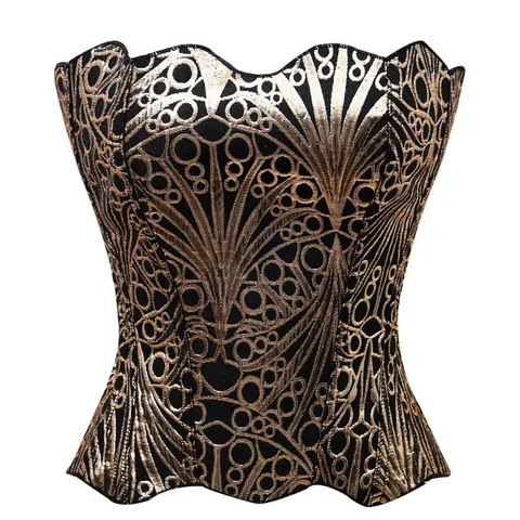 Damen Vintage Hofstil Korsett Top Sexy Trägerloses Bustier Figurbetont Party Clubwear
