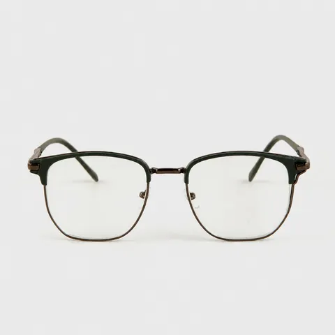 Retro Half Montuur Optische Bril Dames Heren Blauwlichtfilter Myopie Mode Metalen Brilmontuur
