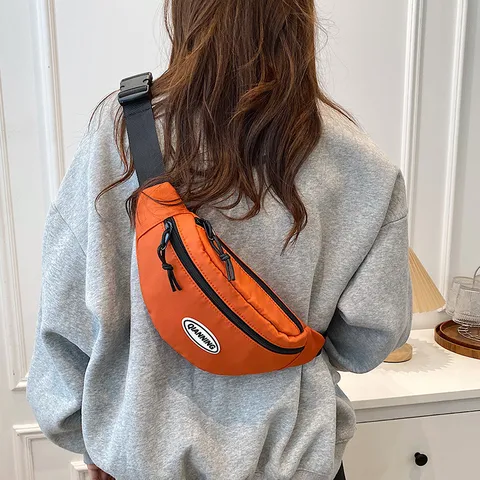 Moda Deporte Trendy Viaje al Aire Libre Bolso de Pecho Hombres Mujeres Casual Resistente al Desgaste Versátil Crossbody Fanny Pack