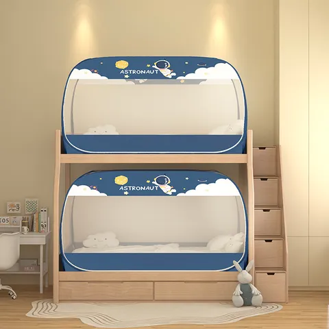 Foldable Yurt Mosquito Net Student Dormitory Anti-Fall Bed Canopy Netting Easy Installation Breathable Mesh