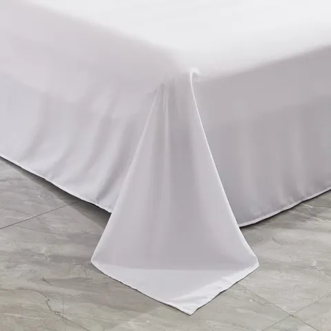 Minimalist Solid Color Brushed Hotel Bedding Set Soft Comfortable Bed Sheet Quilt Cover Pillowcases Home Bedroom