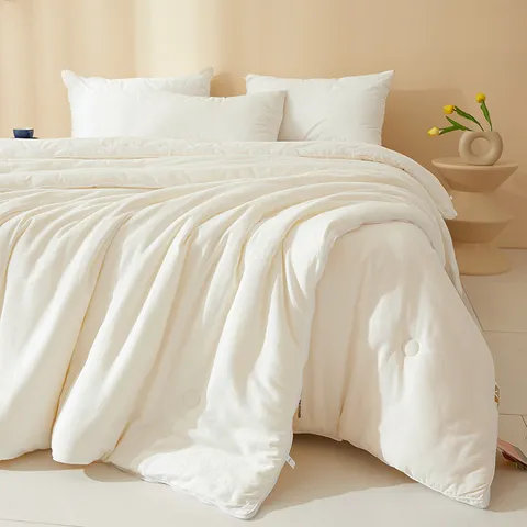 Pure Cotton Silkworm Pupae Protein Fiber Thickened Warm Quilt Duvet Home Bedding Quilted Blanket