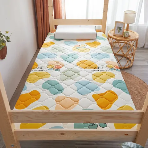 Foldable Student Dormitory Mattress Double Sided Ice Vine And Feather Velvet Thickened Sleep Pad Home Bedroom