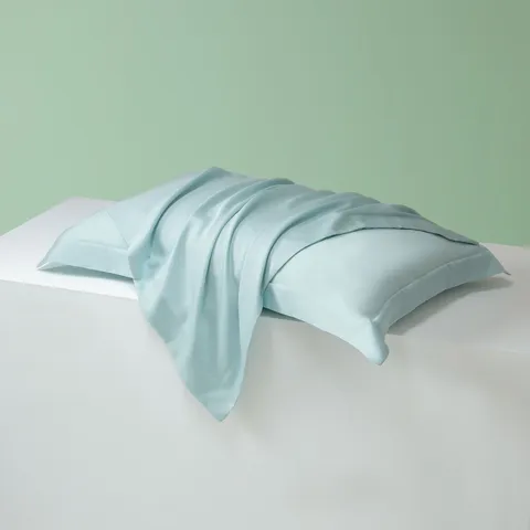 Long-Staple Cotton Pillowcase Set Brushed Solid Color Double-Sided Color Blocking Pillow Cover Bedding Home Bedroom Decor