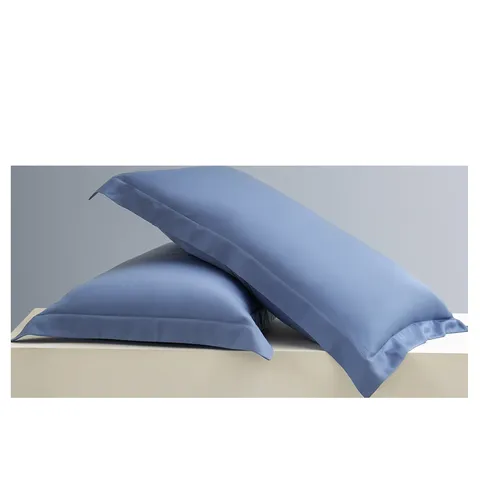 Long-Staple Cotton Pillowcase Set Brushed Solid Color Double-Sided Color Blocking Pillow Cover Bedding Home Bedroom Decor