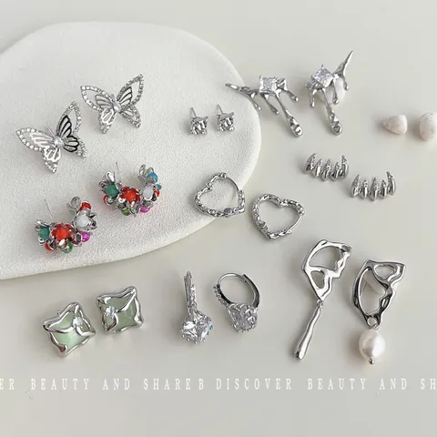 Nische Design Kupfer Zirkon Ohrringe Tropfen Frucht Stern Geometrisch Mode Schmuck Kollektion Für Damen