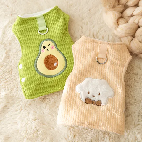 Herfst Winter Huisdier Hond Warme Vest Fleece Katoen Kleding Schattig Beer Ontwerp Puppy Kleding
