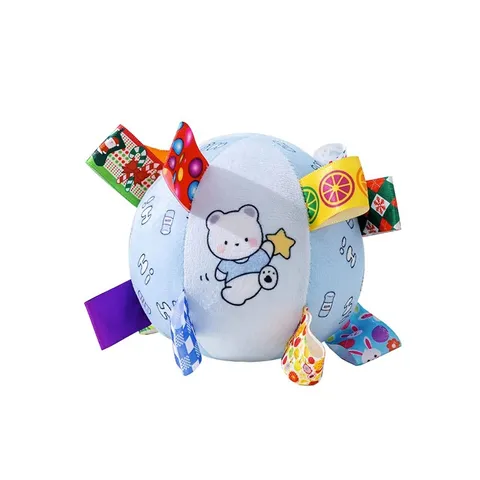 Grand Jouet pour Chien en Peluche Sonore Jouet à Mâcher Interactif Avec Rubans Colorés Design Ours Dessin Animé Pastèque