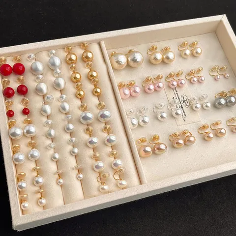 Elegante Kupfer Vergoldete Künstliche Perle Ohrclips Für Damen Ohne Piercing Mückenspule Clip Schmuck Für Tägliches Pendeln