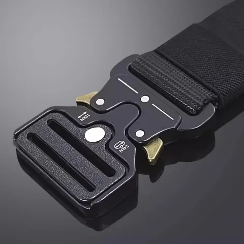 Women Canvas Belt Outdoor Tactical Waist Belt Alloy Quick Release Buckle Minimalist Casual Fashion Belt For Women