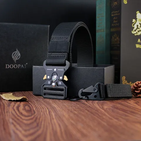Tactical Canvas Belt For Men Women Quick Release Metal Buckle Heavy Duty Military Web Belt Outdoor Casual Pants