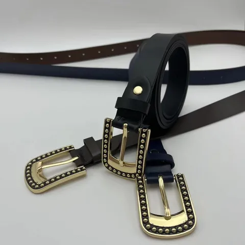 Ceinture Fine en TPU Décontractée pour Femmes Mode Minimaliste Couleur Unie pour Robe avec Boucle en Métal Accessoires