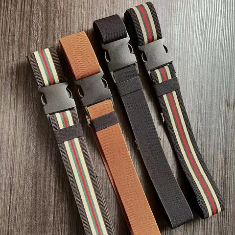 Ceinture Invisible en Sangle Élastique Minimaliste Pour Femmes Hommes Décontracté Polyvalent Extensible Sans Boucle Accessoires de Mode